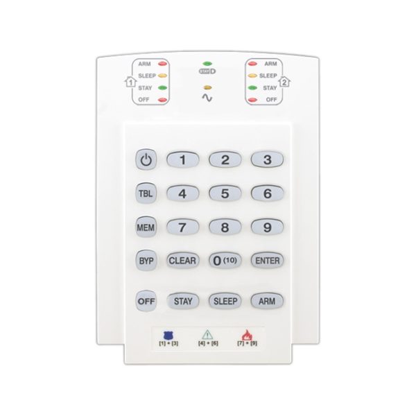 Paradox LED klaviatuur 10 tsooni, 2 valveala K10 LEDV