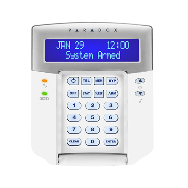 Paradox LCD klaviatuur 32 tsooni, 2 valveala K32LCD