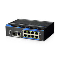 UTEPO 8 porti 10/100Base-TX Industriaal PoE+ Switch 1xRJ45 1xSFP