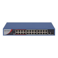 Hikvision Switch Poe 24 porti 100Mbps, 1 x RJ45 Giga, 1 x SFP Giga, 230W