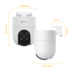 EZVIZ H8C 2MP Color Night Vision pöördkaamera - Image 2