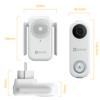 EZVIZ DB1C-KIT 3MP juhtmega uksekella komplekt - Image 2